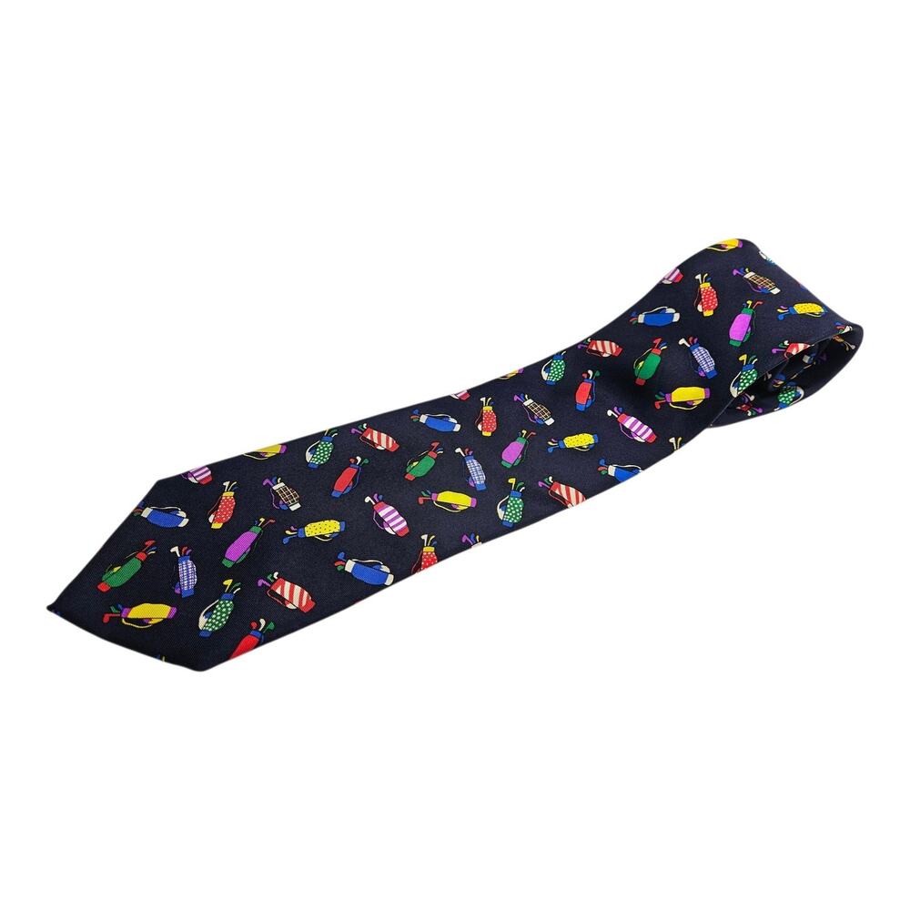 ALYNN Men's Tie 100% Silk Tie Well Dressed Bags Colorful Novelty 90s Vintage 56"